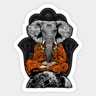 Zen Elephant Sticker